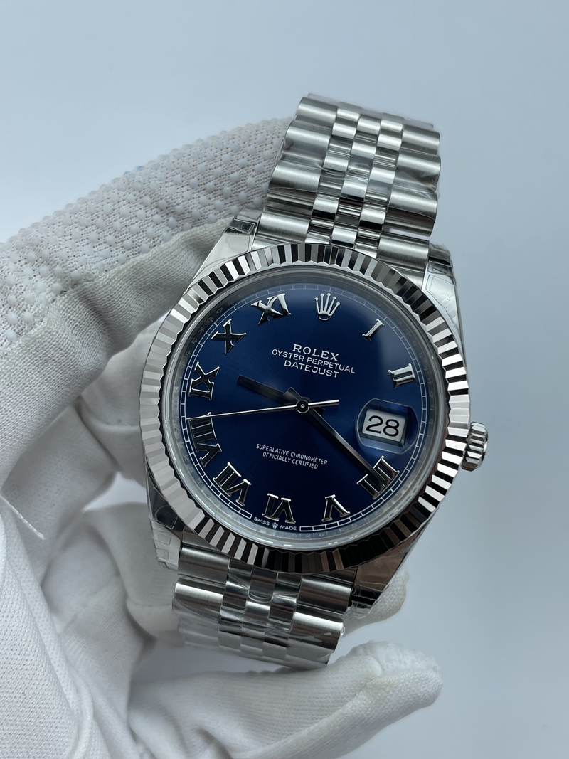 (준비완료/특급배송)NO.3448/ VS공장 롤렉스 DateJust 41 126334 904L SS VSF 1:1 Best Edition Blue Roman Dial on Jubilee Bracelet VS3235