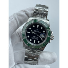 (준비완료/특급배송)NO.13428/QP공장 롤렉스 서브마리너 신형 41mm 블랙다이얼 그린세라믹 인서트 최신형 스타벅스